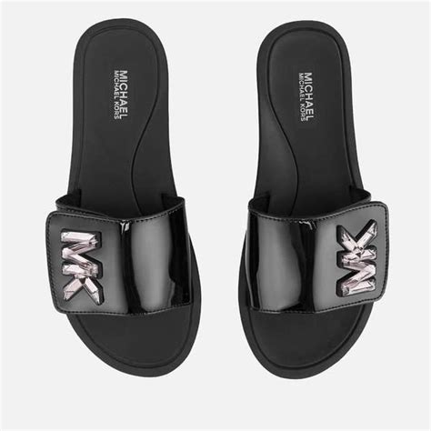 girls michael kors slide|Michael Kors women's black sandals.